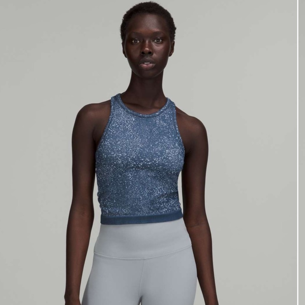 Lululemon Ebb to Street Cropped Racerback Tank Top